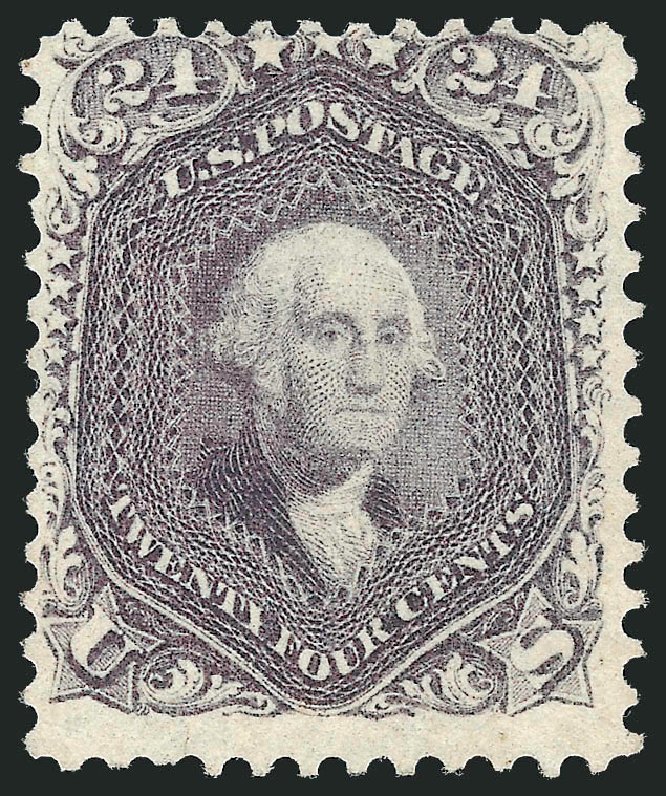 Cost of US Stamp Scott Cat. # 70 - 24c 1861 Washington. Robert Siegel Auction Galleries, Nov 2014, Sale 1084, Lot 3207