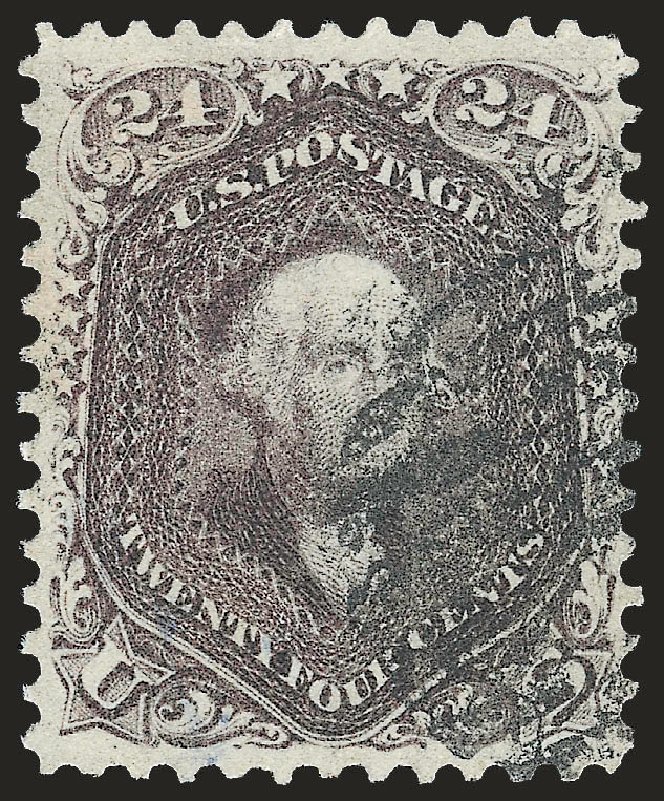 US Stamps Values Scott Catalogue # 70 - 24c 1861 Washington. Robert Siegel Auction Galleries, Jun 2009, Sale 975, Lot 1267