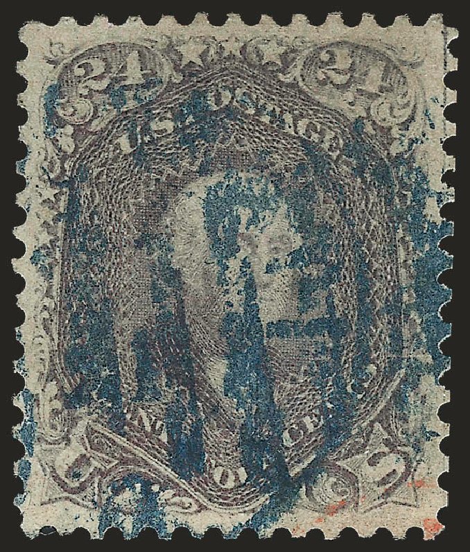 US Stamp Value Scott Catalog # 70 - 1861 24c Washington. Robert Siegel Auction Galleries, Sep 2009, Sale 976, Lot 1347