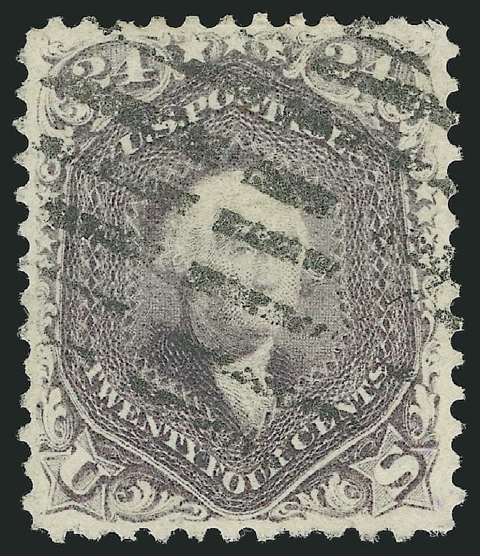 US Stamp Values Scott Cat. #70: 24c 1861 Washington. Robert Siegel Auction Galleries, Dec 2009, Sale 982, Lot 5207
