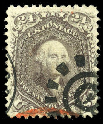US Stamps Value Scott Catalog #70 - 24c 1861 Washington. Matthew Bennett International, Sep 2011, Sale 338, Lot 1738