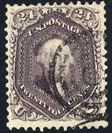 US Stamp Price Scott # 70 - 24c 1861 Washington. Cherrystone Auctions, Jan 2009, Sale 200901, Lot 88