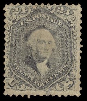 Values of US Stamp Scott Cat. # 70: 24c 1861 Washington. H.R. Harmer, May 2014, Sale 3005, Lot 1088