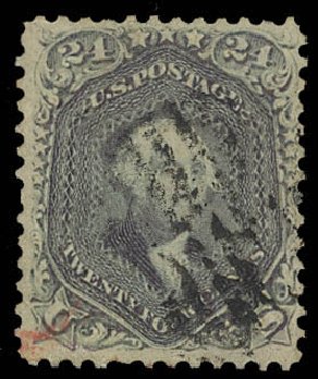 Value of US Stamp Scott # 70: 24c 1861 Washington. Daniel Kelleher Auctions, Oct 2012, Sale 632, Lot 988