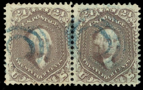 US Stamp Price Scott Catalog #70: 24c 1861 Washington. Daniel Kelleher Auctions, Dec 2013, Sale 640, Lot 98