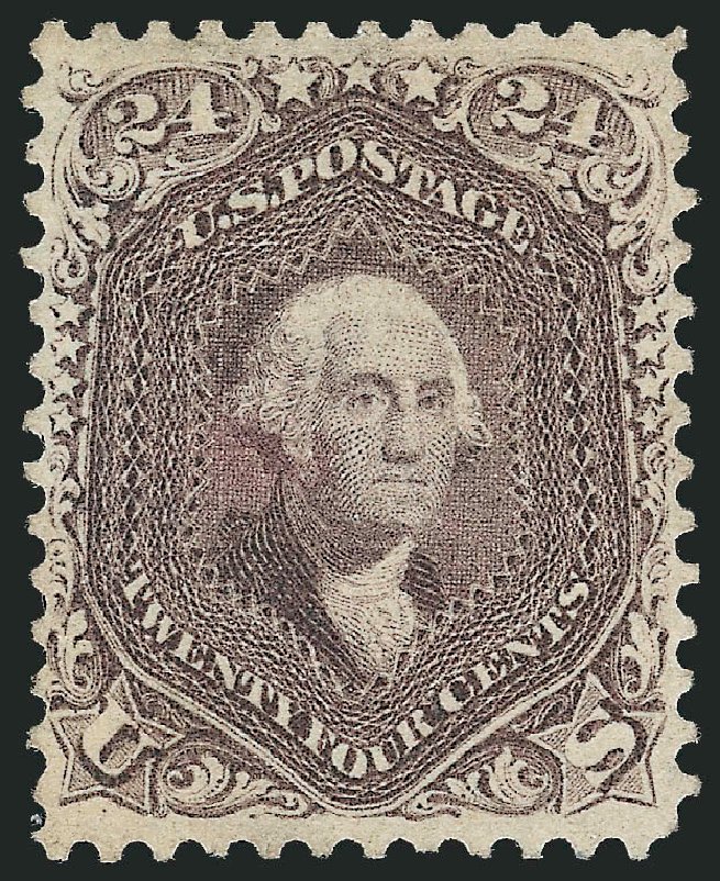 Prices of US Stamp Scott Cat. #70: 24c 1861 Washington. Robert Siegel Auction Galleries, Oct 2011, Sale 1014, Lot 1188