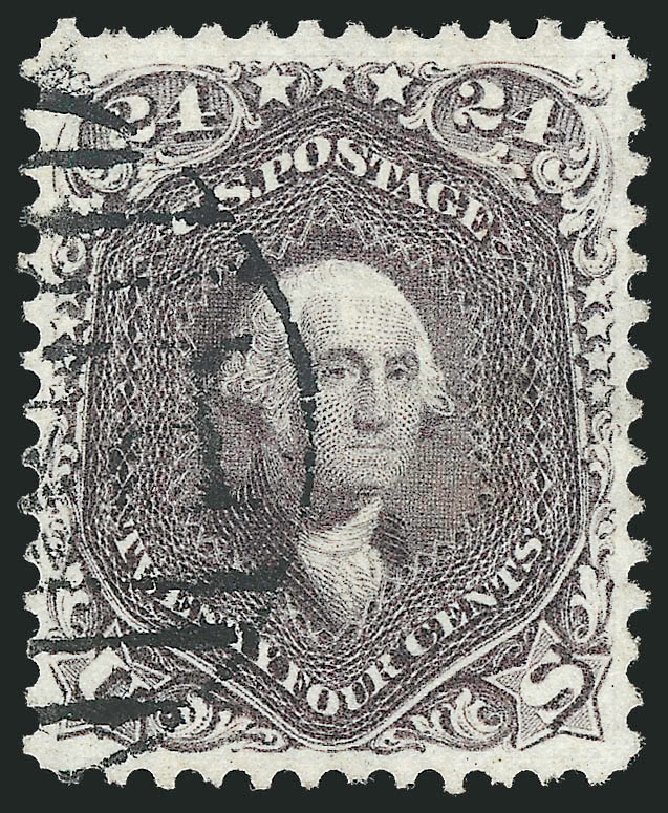 US Stamps Price Scott Cat. 70 - 1861 24c Washington. Robert Siegel Auction Galleries, Nov 2013, Sale 1061, Lot 3478