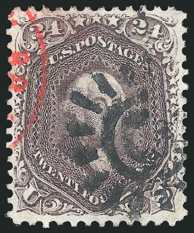 Prices of US Stamp Scott 70 - 24c 1861 Washington. Robert Siegel Auction Galleries, Dec 2013, Sale 1062, Lot 208
