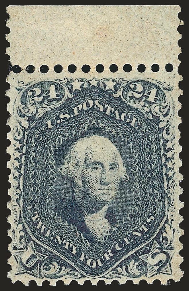 Value of US Stamp Scott Catalog 70 - 24c 1861 Washington. Robert Siegel Auction Galleries, Jan 2009, Sale 968, Lot 88