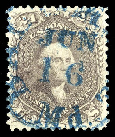 Cost of US Stamps Scott 70: 24c 1861 Washington. Matthew Bennett International, Feb 2012, Sale 340, Lot 169
