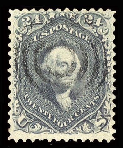 Cost of US Stamps Scott Cat. # 70 - 24c 1861 Washington. Cherrystone Auctions, May 2013, Sale 201305, Lot 59