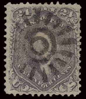 US Stamps Value Scott Catalog # 70: 1861 24c Washington. H.R. Harmer, May 2014, Sale 3005, Lot 1089