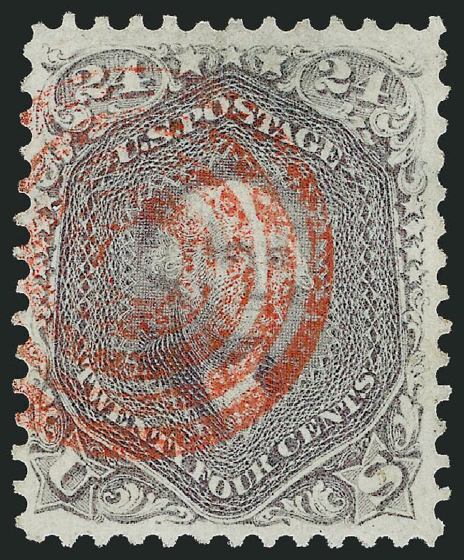US Stamps Values Scott Catalog #70 - 24c 1861 Washington. Robert Siegel Auction Galleries, Dec 2013, Sale 1062, Lot 229