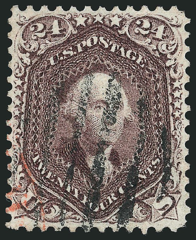 Price of US Stamp Scott #70 - 24c 1861 Washington. Robert Siegel Auction Galleries, Sep 2008, Sale 962, Lot 2329