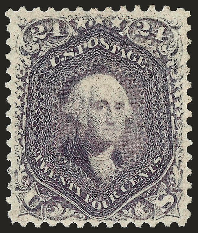 Price of US Stamps Scott 70 - 1861 24c Washington. Robert Siegel Auction Galleries, Jan 2009, Sale 968, Lot 89