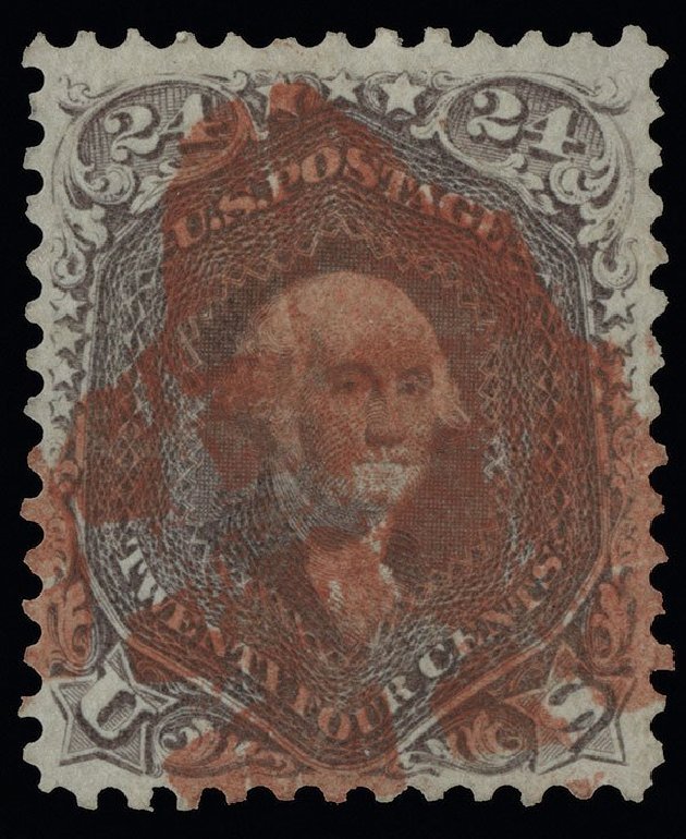 US Stamps Value Scott 70: 24c 1861 Washington. Spink Shreves Galleries, Aug 2013, Sale 144, Lot 129