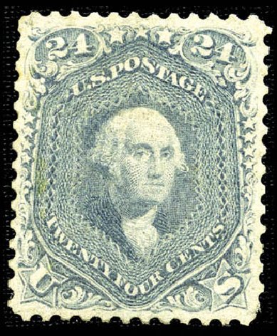 Value of US Stamps Scott #70 - 1861 24c Washington. Matthew Bennett International, Feb 2012, Sale 340, Lot 170