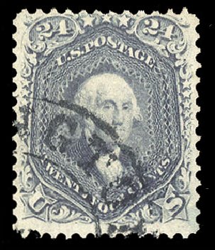 US Stamps Prices Scott Catalogue # 70: 24c 1861 Washington. Cherrystone Auctions, Mar 2013, Sale 201303, Lot 20