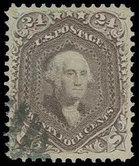 Costs of US Stamps Scott Catalogue #70 - 1861 24c Washington. H.R. Harmer, Jun 2013, Sale 3003, Lot 1070