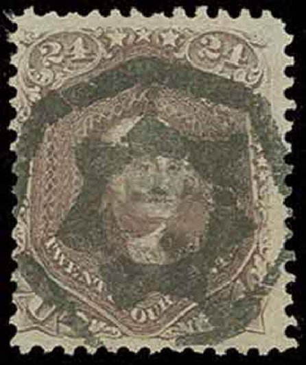 US Stamp Price Scott 70 - 1861 24c Washington. H.R. Harmer, Nov 2013, Sale 3004, Lot 1060
