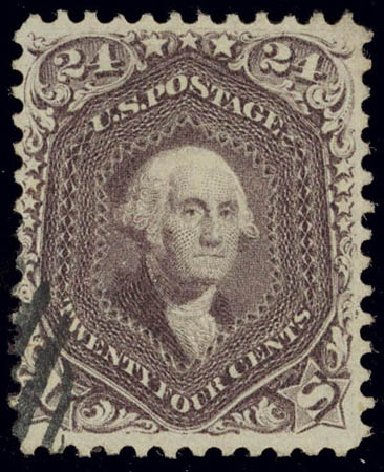US Stamp Value Scott 70: 24c 1861 Washington. Daniel Kelleher Auctions, Feb 2013, Sale 634, Lot 60