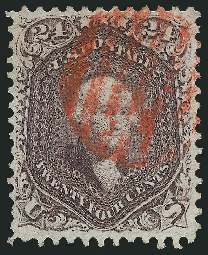 US Stamps Prices Scott # 70: 1861 24c Washington. Robert Siegel Auction Galleries, Mar 2014, Sale 1067, Lot 1030