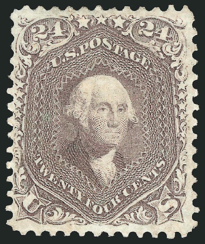 Value of US Stamps Scott Cat. # 70 - 24c 1861 Washington. Robert Siegel Auction Galleries, Dec 2014, Sale 1090, Lot 1200