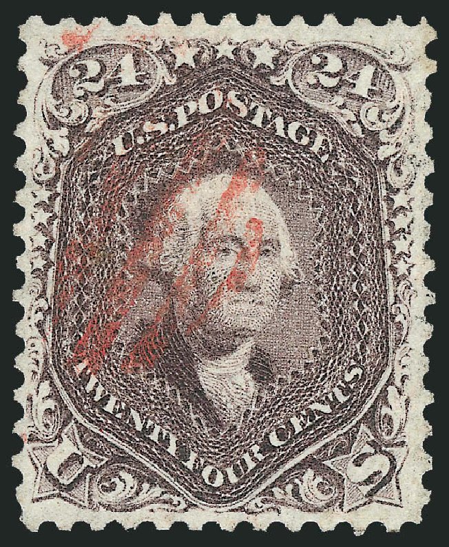 Cost of US Stamp Scott Catalogue # 70 - 24c 1861 Washington. Robert Siegel Auction Galleries, Oct 2010, Sale 997, Lot 5350