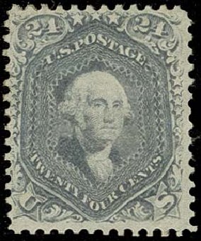 Values of US Stamps Scott Catalog # 70 - 24c 1861 Washington. H.R. Harmer, Oct 2014, Sale 3006, Lot 1101