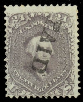 Cost of US Stamp Scott Catalog 70 - 1861 24c Washington. Daniel Kelleher Auctions, May 2014, Sale 652, Lot 161