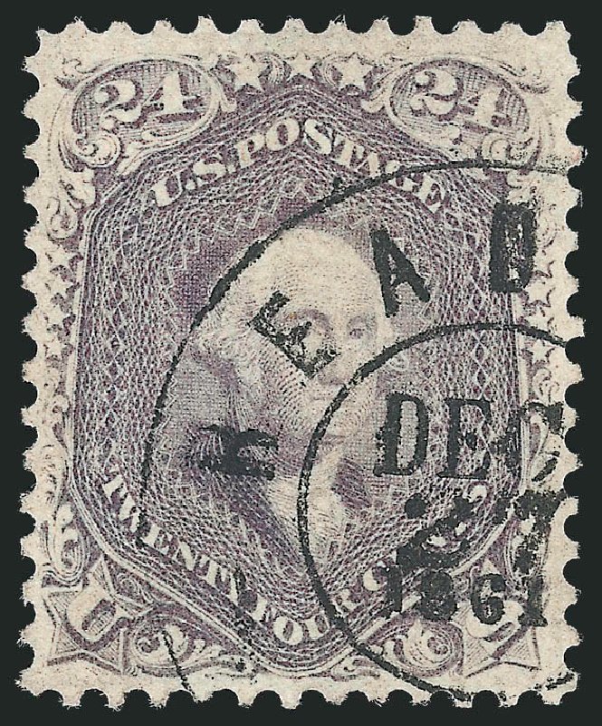 Value of US Stamp Scott # 70 - 1861 24c Washington. Robert Siegel Auction Galleries, Oct 2011, Sale 1014, Lot 1191