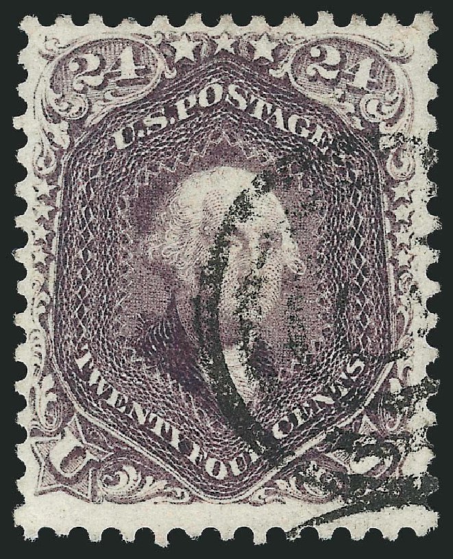 US Stamps Value Scott # 70 - 1861 24c Washington. Robert Siegel Auction Galleries, Mar 2012, Sale 1019, Lot 401