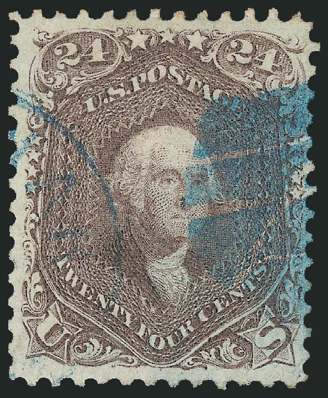 Cost of US Stamps Scott Catalogue # 70: 24c 1861 Washington. Robert Siegel Auction Galleries, Dec 2013, Sale 1062, Lot 211