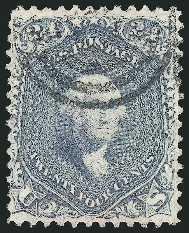 US Stamp Values Scott #70: 1861 24c Washington. Robert Siegel Auction Galleries, Dec 2013, Sale 1062, Lot 221