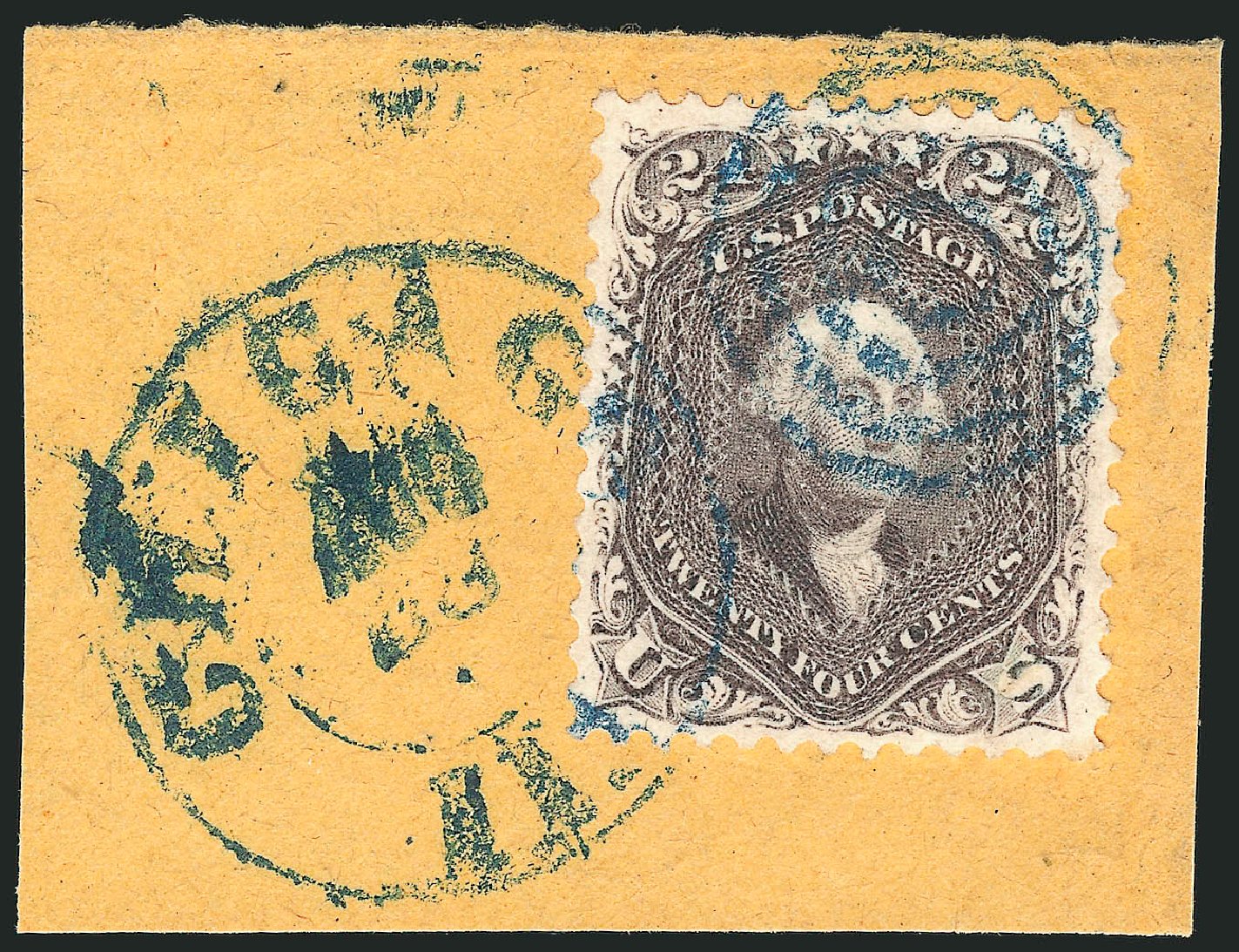 Costs of US Stamp Scott Catalog #70 - 1861 24c Washington. Robert Siegel Auction Galleries, Mar 2014, Sale 1067, Lot 1031