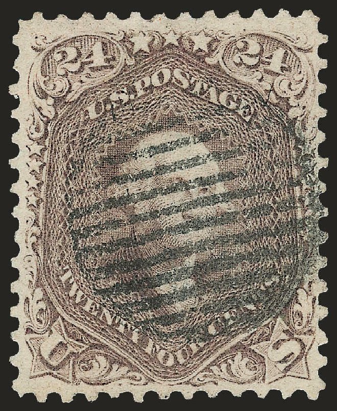 US Stamp Prices Scott Catalogue 70 - 1861 24c Washington. Robert Siegel Auction Galleries, Sep 2008, Sale 962, Lot 2331