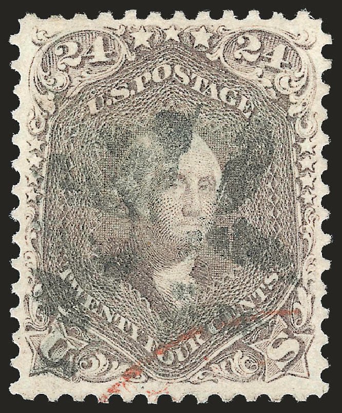 Price of US Stamps Scott Catalogue # 70 - 1861 24c Washington. Robert Siegel Auction Galleries, Sep 2009, Sale 976, Lot 1341