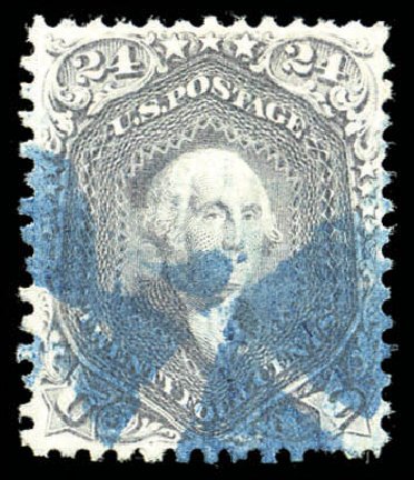 US Stamp Price Scott Cat. # 70: 1861 24c Washington. Matthew Bennett International, Sep 2010, Sale 331, Lot 414