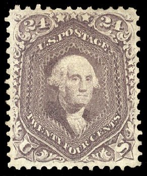 Costs of US Stamps Scott 70 - 24c 1861 Washington. Cherrystone Auctions, Jul 2010, Sale 201007, Lot 14