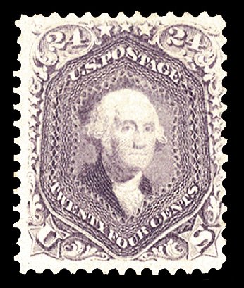 US Stamp Value Scott Catalog #70: 24c 1861 Washington. Cherrystone Auctions, Mar 2014, Sale 201403, Lot 14
