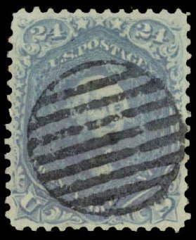 Prices of US Stamps Scott Cat. 70: 1861 24c Washington. Daniel Kelleher Auctions, Oct 2014, Sale 660, Lot 2094
