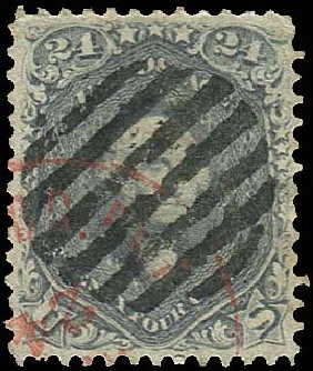 Costs of US Stamp Scott Cat. 70 - 1861 24c Washington. Regency-Superior, Jan 2015, Sale 109, Lot 654