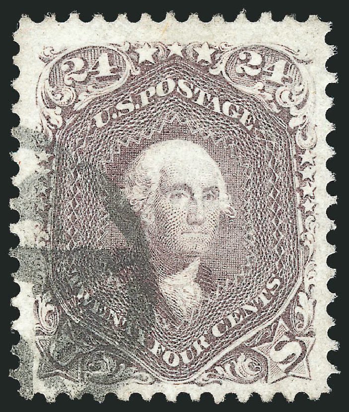 US Stamp Prices Scott Cat. #70 - 1861 24c Washington. Robert Siegel Auction Galleries, Jun 2012, Sale 1026, Lot 1214