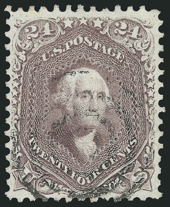Values of US Stamps Scott Catalogue # 70 - 24c 1861 Washington. Robert Siegel Auction Galleries, Mar 2014, Sale 1067, Lot 1034