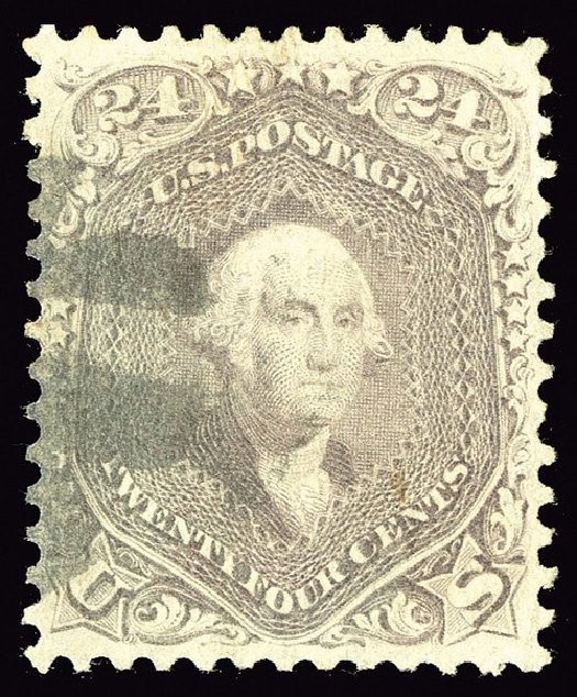 US Stamps Value Scott Catalogue # 70 - 1861 24c Washington. Spink Shreves Galleries, May 2014, Sale 148, Lot 84
