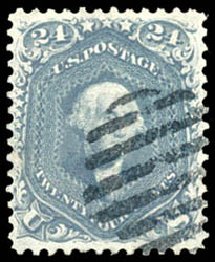 US Stamps Value Scott Catalog # 70: 24c 1861 Washington. Schuyler J. Rumsey Philatelic Auctions, Apr 2015, Sale 60, Lot 2035