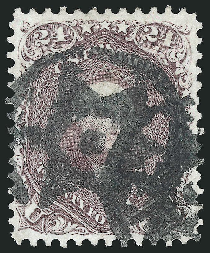 Values of US Stamp Scott Cat. # 70 - 24c 1861 Washington. Robert Siegel Auction Galleries, Jul 2013, Sale 1050, Lot 195