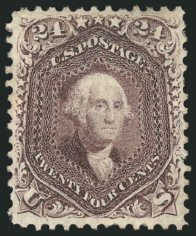 Price of US Stamp Scott Catalog #70 - 1861 24c Washington. Robert Siegel Auction Galleries, Sep 2014, Sale 1078, Lot 165