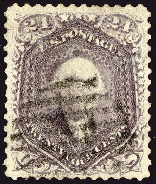 Value of US Stamp Scott Catalog # 70: 24c 1861 Washington. Spink Shreves Galleries, Jan 2014, Sale 146, Lot 215