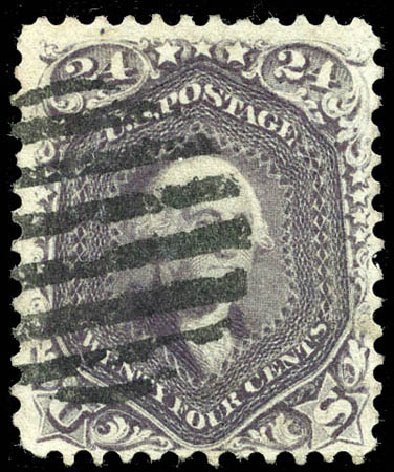 Value of US Stamps Scott Cat. #70 - 1861 24c Washington. Matthew Bennett International, Sep 2011, Sale 338, Lot 1742